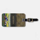 Psychedelische Welt: Skyline A2 Sydneys Australien Gepäckanhänger (Vorderseite horizontal)