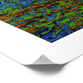 Psychedelische Welt: Sydney Australien Skyline A2 Poster (Ecke)