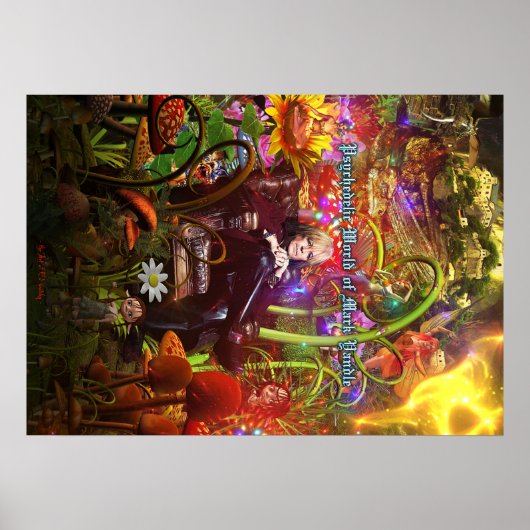 Psychedelische Welt von Mark Yandle Poster (Vorne)