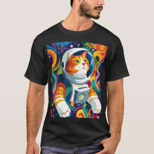 Psychedelische Weltraumkatze Astronaut – Trippy Co T-Shirt