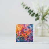 Psychedelische Wirbel Ölgemälde Begleitkarte (Stehend Vorderseite)