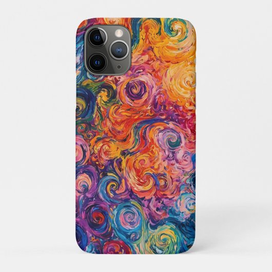 Psychedelische Wirbel Ölgemälde Case-Mate iPhone Hülle (Rückseite)