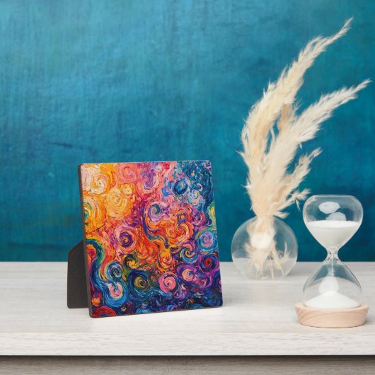 Psychedelische Wirbel Ölgemälde Fotoplatte (InSitu)