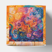Psychedelische Wirbel Ölgemälde Geschenkschachtel (Oben)