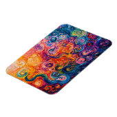 Psychedelische Wirbel Ölgemälde Magnet (Linke Seite)