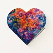 Psychedelische Wirbel Ölgemälde Notizblock (Rückseite)