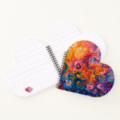 Psychedelische Wirbel Ölgemälde Notizblock (Innenseite)