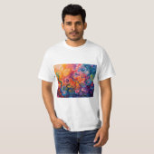 Psychedelische Wirbel Ölgemälde T-Shirt (Vorne ganz)