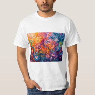 Psychedelische Wirbel Ölgemälde T-Shirt