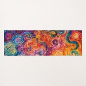 Psychedelische Wirbel Ölgemälde Yogamatte (Rückseite (Horizontal))