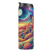 Psychedelische Wüstenmoonscape Thermosbecher (Nach rechts gedreht)