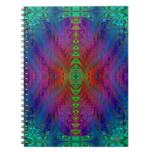 Psychedelische Zeit Warp von SD. Kelley Notizblock (Vorderseite)
