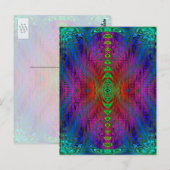 Psychedelische Zeit Warp von SD. Kelley Postkarte (Vorne/Hinten)