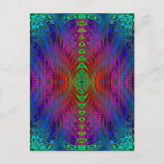 Psychedelische Zeit Warp von SD. Kelley Postkarte (Vorderseite)
