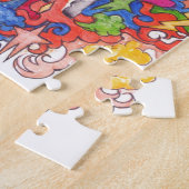 Psychedelische Ziege Puzzle (Seite)