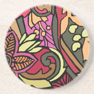 Psychedelischer 60er Style Untersetzer