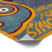 Psychedelischer Abscure Poster (Ecke)
