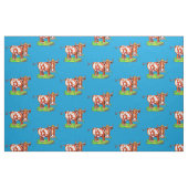 Psychedelischer abstrakter Cartoon-bunte lustige Stoff (Fat Quarter (45,7 x 55,9 cm))