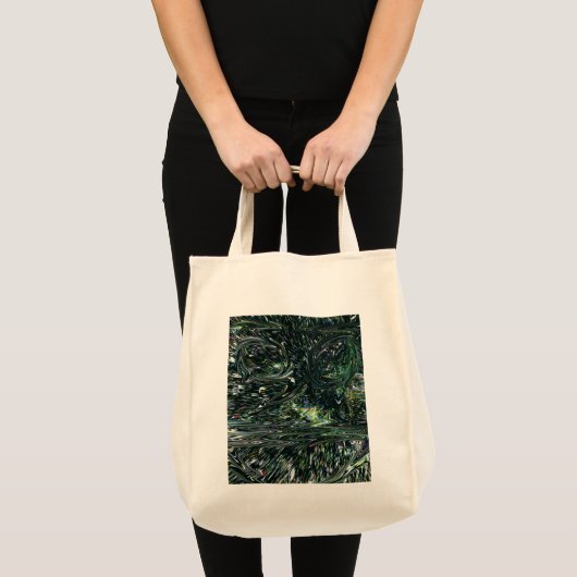 Psychedelischer Abstrakter Code1 Tragetasche (Vorderseite (Produkt))