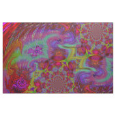 Psychedelischer abstrakter Entwurf des dunklen Stoff (Fat Quarter (45,7 x 55,9 cm))