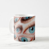 Psychedelischer abstrakter Hintergrund des verzerr Kaffeetasse (Vorderseite Links)