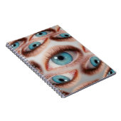 Psychedelischer abstrakter Hintergrund des verzerr Notizblock (Rechte Seite)