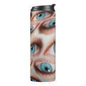 Psychedelischer abstrakter Hintergrund des verzerr Thermosbecher (Nach links gedreht)