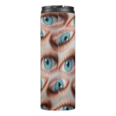 Psychedelischer abstrakter Hintergrund des verzerr Thermosbecher (Rückseite)