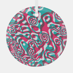 Psychedelischer Acid-Nahtloser Funky Hintergrund. Ornament Aus Glas