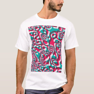 Psychedelischer Acid-nahtloser funky Hintergrund. T-Shirt