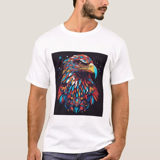 Psychedelischer Adlerblick T-Shirt (Vorderseite)