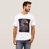 Psychedelischer Adlerblick T-Shirt (Vorne ganz)