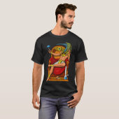 Psychedelischer ägyptischer Gott Thoth T-Shirt (Vorne ganz)