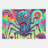 Psychedelischer Albtraum in Candyland Geschenkpapier Set (Vorderseite 2)