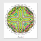 Psychedelischer Augenlider aus einer bunten Hölle Aufkleber (Blatt)