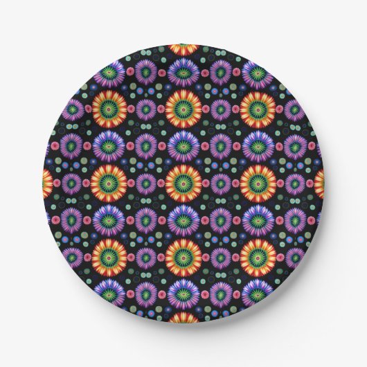 Psychedelischer Ausbruch Pappteller (Vorderseite)