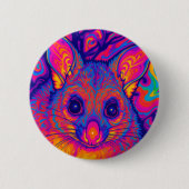 psychedelischer australischer Buschkletterbeutler Button (Vorderseite)