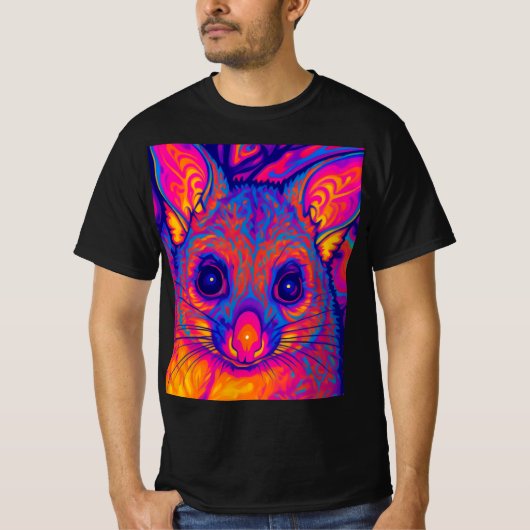 psychedelischer australischer Bushtailed Possum T-Shirt (Vorderseite)