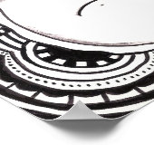 Psychedelischer Bär Poster (Ecke)