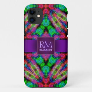 Psychedelischer Batik-Monogramm Fall-Mate™ Case-Mate iPhone Hülle