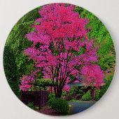 Psychedelischer Baum-Anstecknopf Button (Vorderseite)