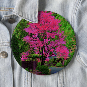 Psychedelischer Baum-Anstecknopf Button