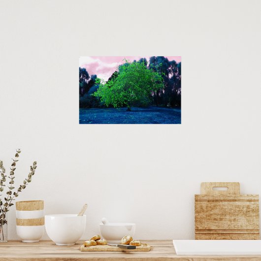 Psychedelischer Baum Poster (Küche)