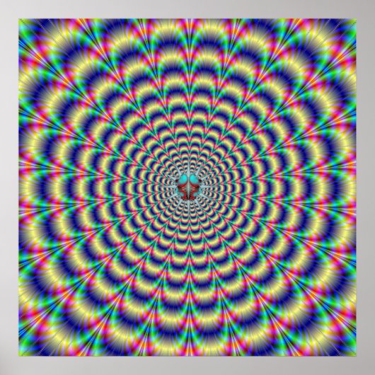 Psychedelischer Beat mit Bug Poster (Vorne)