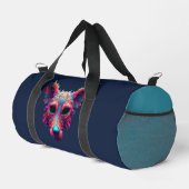 Psychedelischer bester Freund - Hundedesign-T-Shir Duffle Bag (Rechte Ecke)