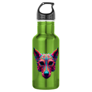 Psychedelischer bester Freund - Hundedesign-T-Shir Edelstahlflasche