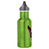 Psychedelischer bester Freund - Hundedesign-T-Shir Edelstahlflasche (Links)