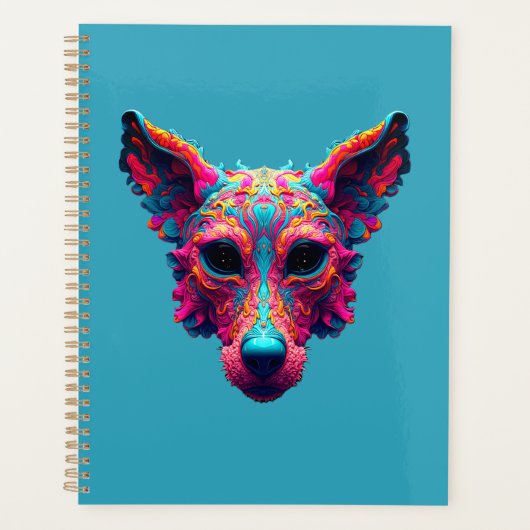 Psychedelischer bester Freund - Hundedesign-T-Shir Planer (Vorderseite)