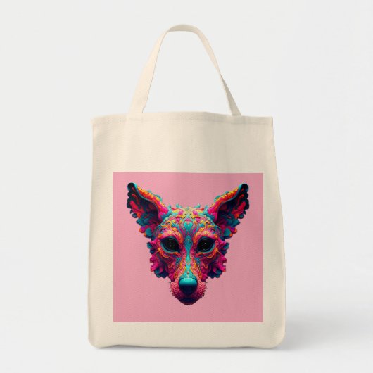 Psychedelischer bester Freund - Hundedesign-T-Shir Tragetasche (Vorne)
