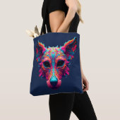Psychedelischer bester Freund - T-Shirt mit Hunded Tasche (Von Nahem)